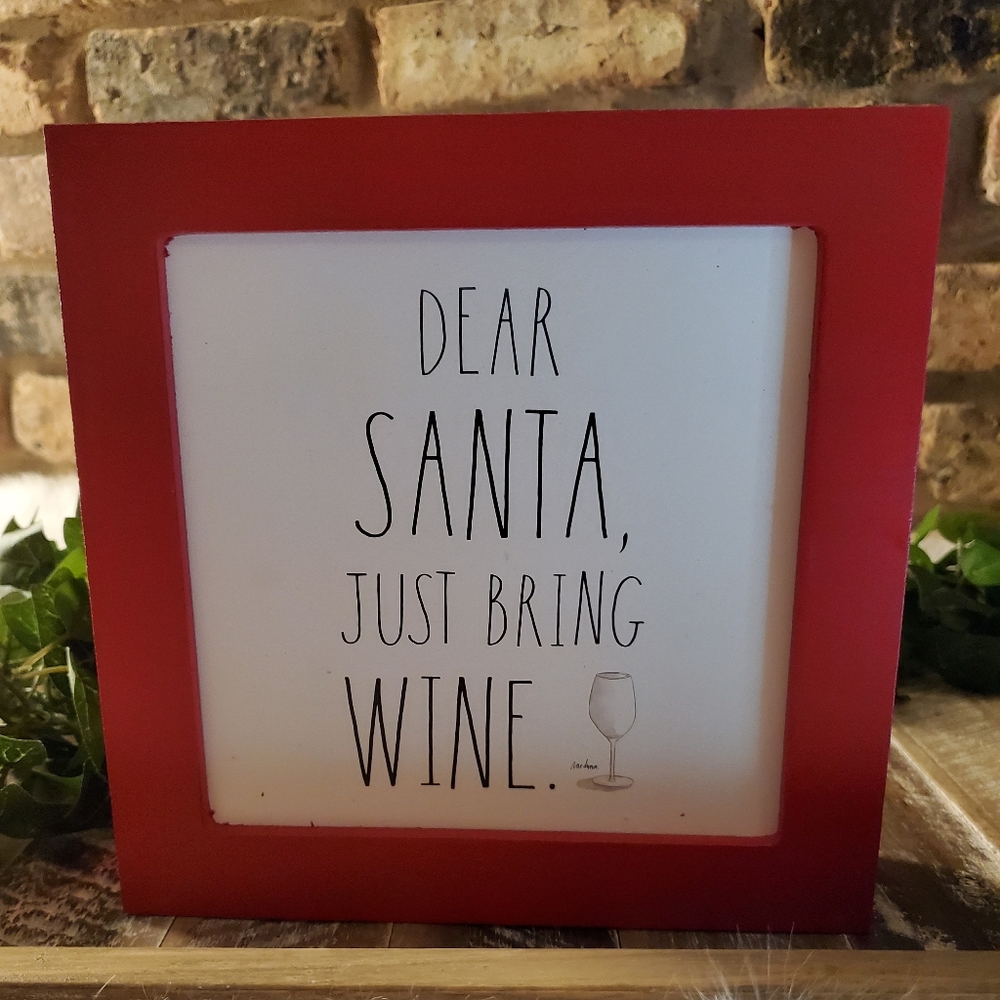 Rae Dunn DEAR SANTA Sign